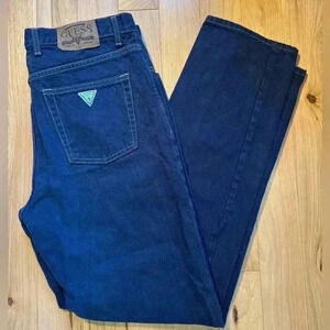 Vintage 80’s Guess Jeans Georges Marciano Design Navy Blue Sz 36 Made in  Canada